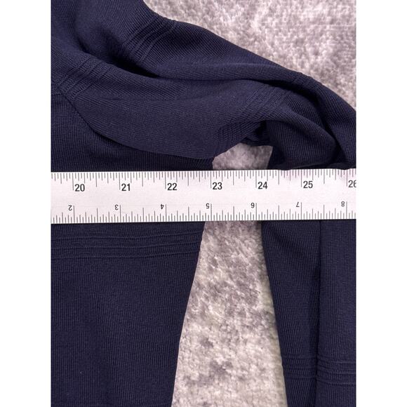 Ming Wang Jacket XL Womens Navy Blue Piped Knitted Cardigan - Picture 4 of 8